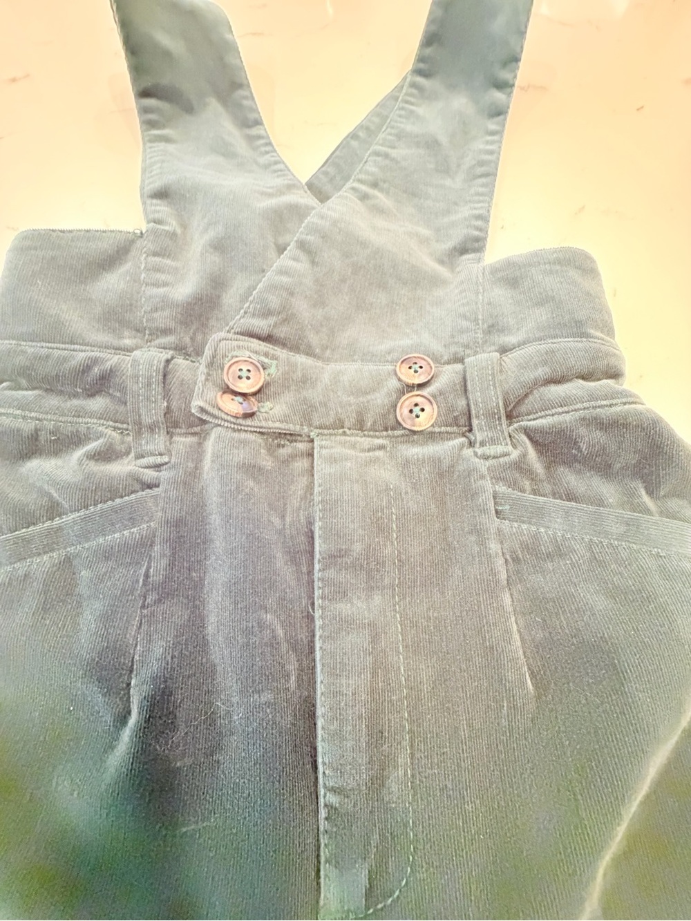 Anthropologie Pilcro Corduroy Jumpsuit Overalls in Sage Green - Picture 4 of 15